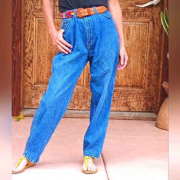 Vintage Denim - Vintage USA Brand 80s Jeans Authentic Denim Mom Jean Baggy High Waist Streetwear